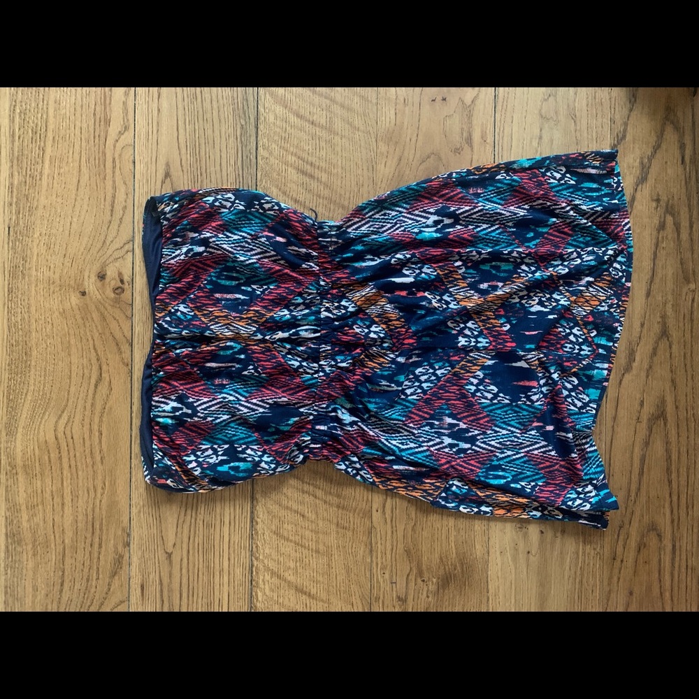 STRAPLESS MULTI COLOR DRESS - Picture 2 of 4